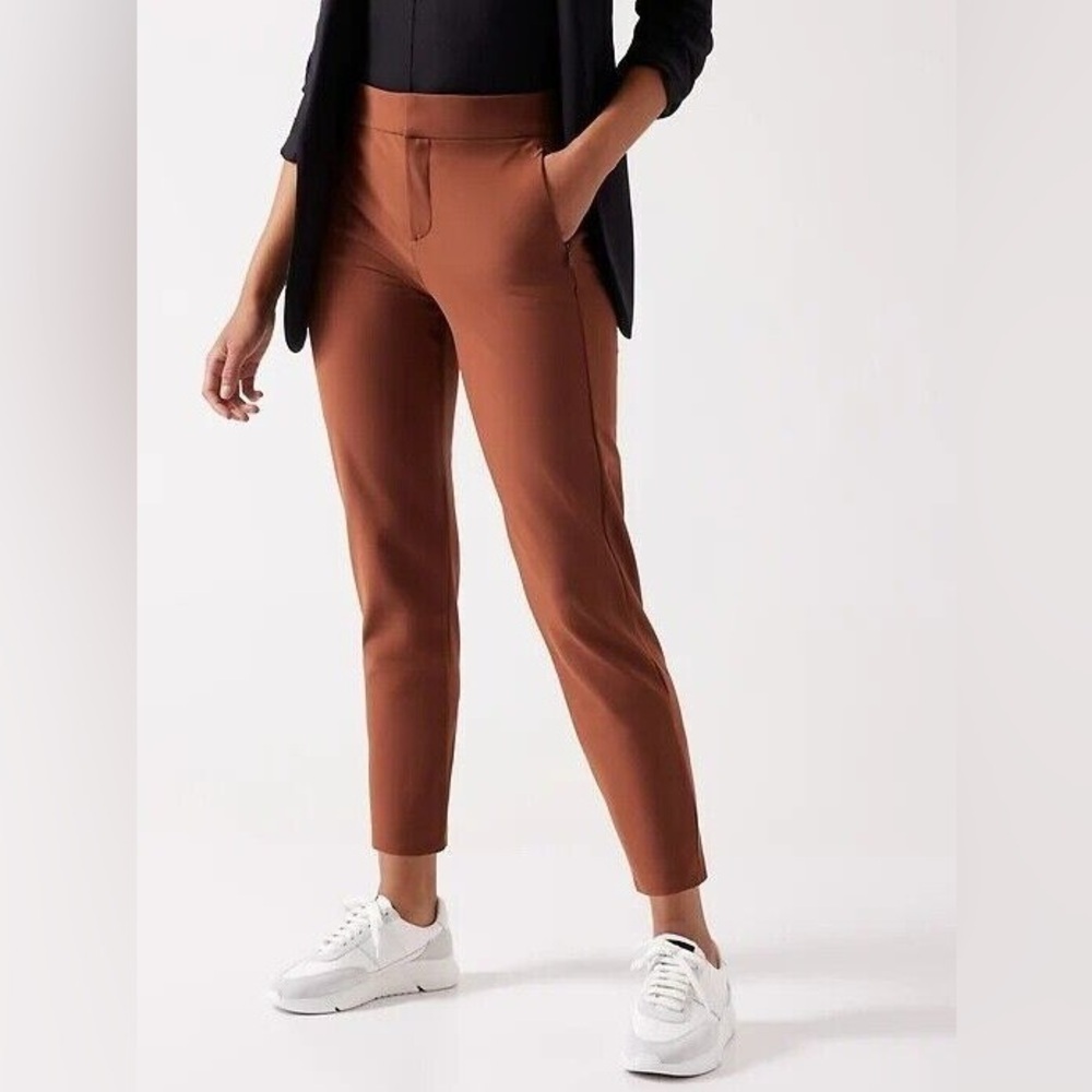 Athleta Stellar Skinny Trouser Color Ancient Mahogany Women’s Size 8P